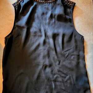Forever 21 Black Studded Tank Top